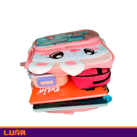 Mochila Infantil Conejo Rosa - Resistente al Agua, Alta Calidad, Diseño Exclusivo - Imagen 4