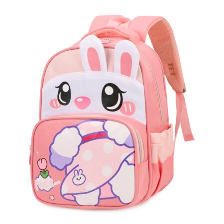 Mochila Infantil Conejo Rosa - Resistente al Agua, Alta Calidad, Diseño Exclusivo - Imagen 3