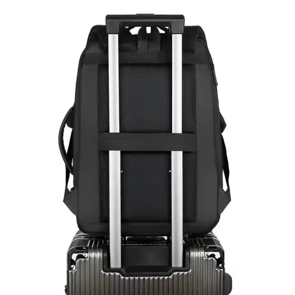 Mochila Extensible con Puerto USB – Impermeable y Antirrobo para Viaje - Imagen 2