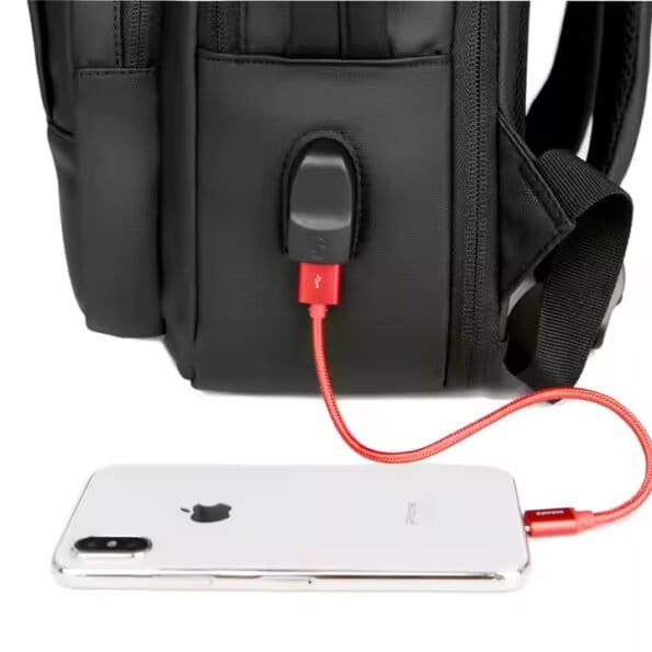 Mochila Extensible con Puerto USB – Impermeable y Antirrobo para Viaje - Imagen 3