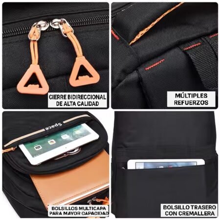 Mochila Moderna Oxford Unisex – Impermeable y Ligera - Imagen 5