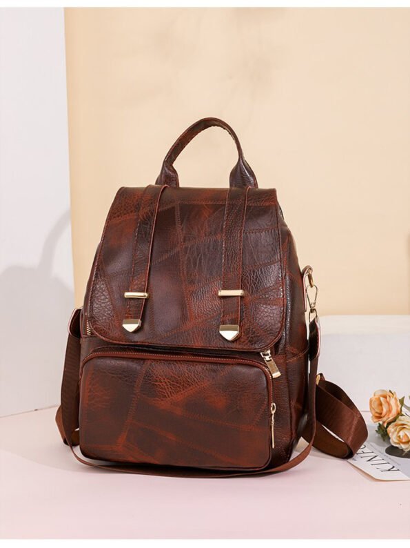 Mochila Vintage Impermeable de Poliéster con Respaldo Ergonómico - Imagen 7