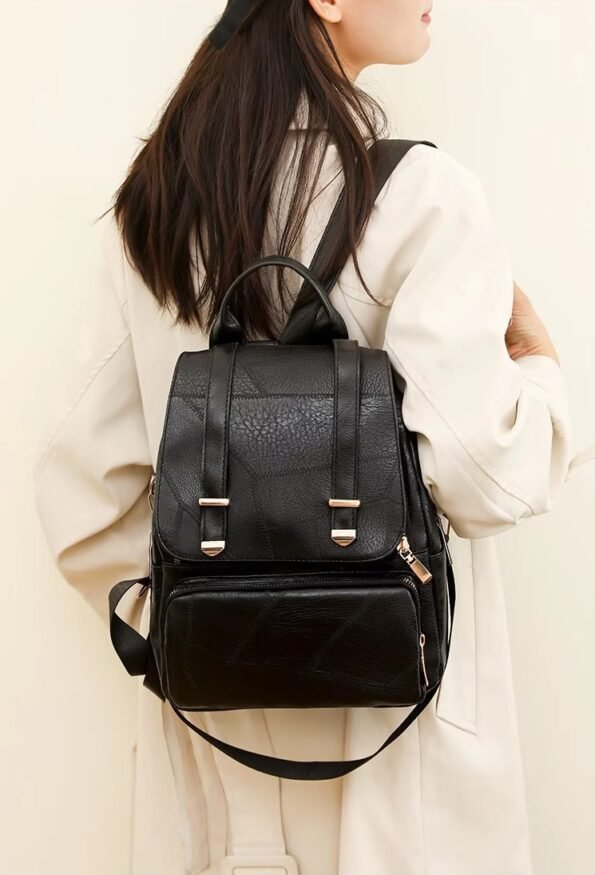 Mochila Vintage Impermeable de Poliéster con Respaldo Ergonómico - Imagen 8