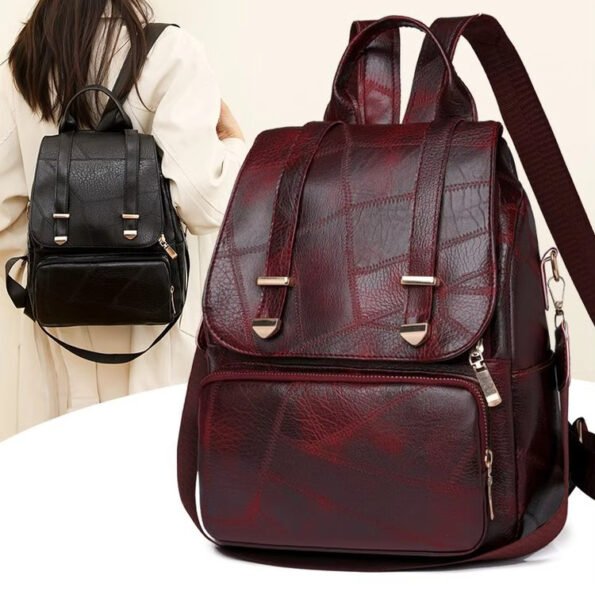 Mochila Vintage Impermeable de Poliéster con Respaldo Ergonómico - Imagen 10