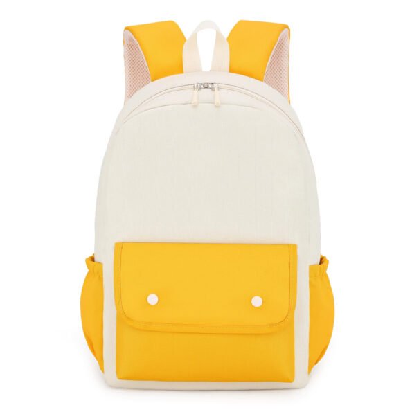 Mochila Juvenil Unisex Bicolor – Nylon Oxford Impermeable con Respaldo Transpirable - Imagen 3