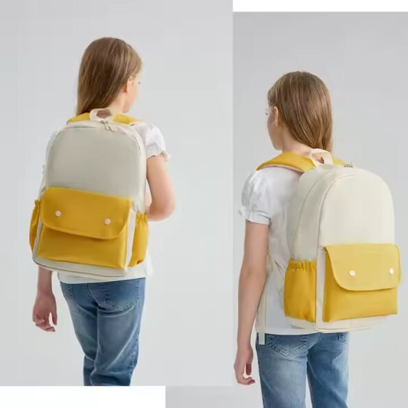 Mochila Juvenil Unisex Bicolor – Nylon Oxford Impermeable con Respaldo Transpirable