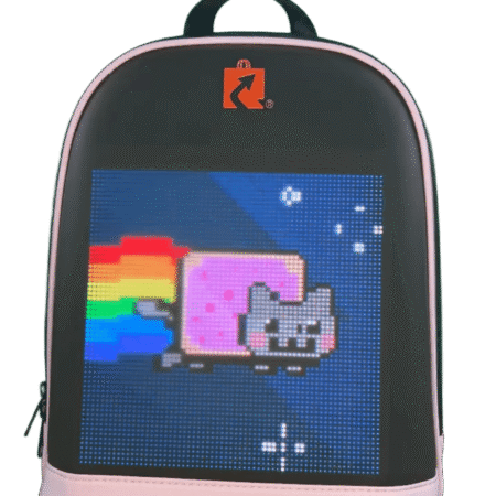 Mochila Femenina con Pantalla LED Programable – Incluye Power Bank y App para Personalizar Imágenes, Emojis y Mensajes - Imagen 1