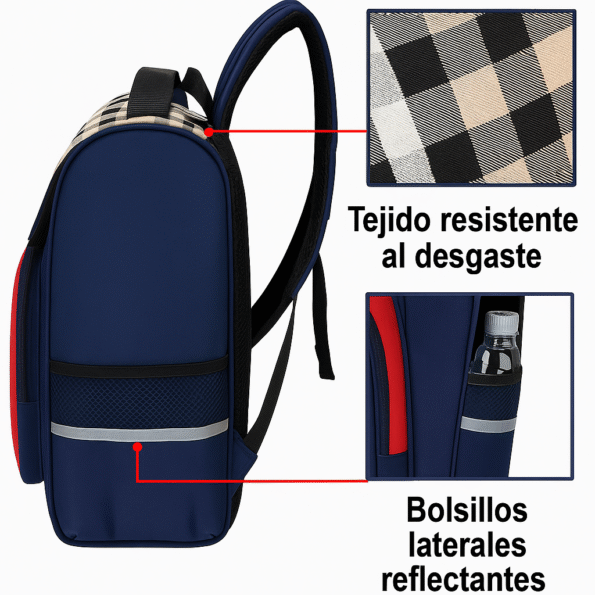 Mochila Urbana Estilo Burberry – Impermeable, Compacta y con Solapa Ergonómica - Imagen 2