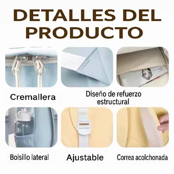 Mochila Urbana Unisex 18L – Oxford Impermeable, Liviana y Resistente - Imagen 2