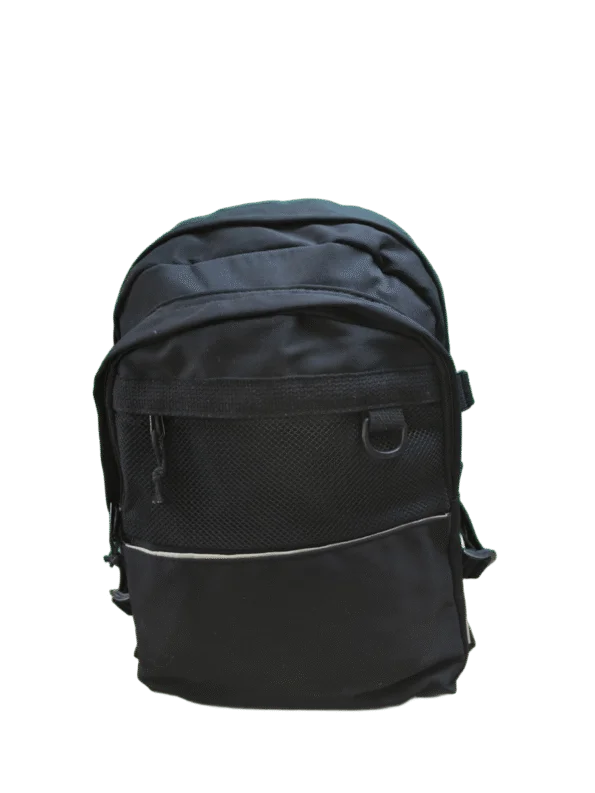 Mochila Impermeable Unisex con Estilo – Bolsillo Frontal en Malla Premium