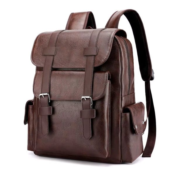 Mochila PU Unisex con Compartimento para Portátil – Impermeable y Ligera - Imagen 4