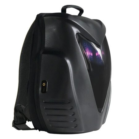 Mochila LED "OWL Eyes" con Diseño Inteligente – Estilo Futurista, Estructura Rígida y Power Bank de 20.000 mAh Incluido - Imagen 2