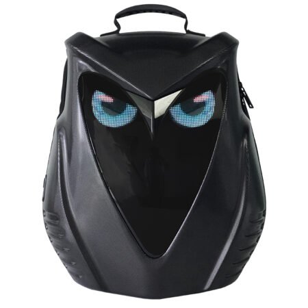 Mochila LED "OWL Eyes" con Diseño Inteligente – Estilo Futurista, Estructura Rígida y Power Bank de 20.000 mAh Incluido - Imagen 1