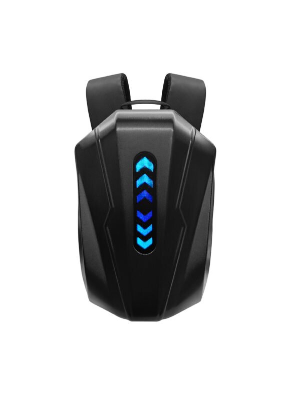 Mochila LED Antirrobo con Diseño Futurista – Conexión Bluetooth, LED Personalizable, Protección Total y Power Bank Incluido