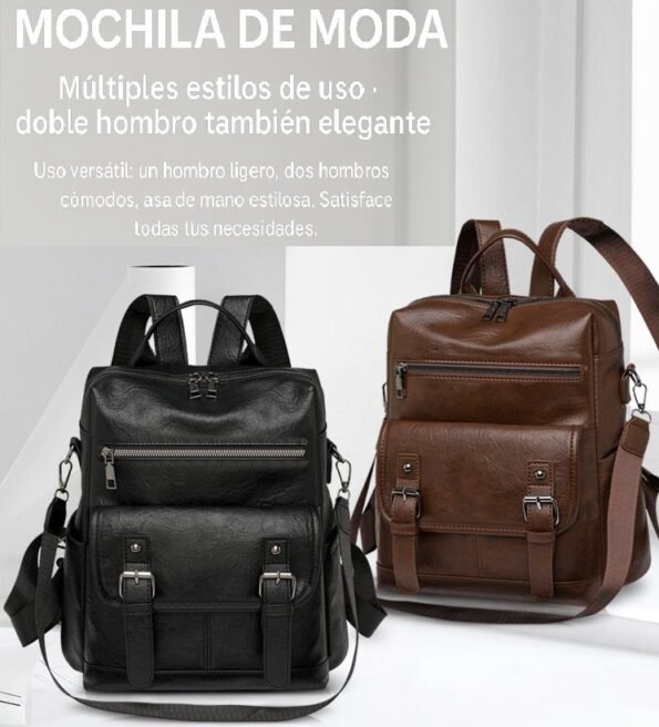 Mochila Impermeable de Estilo Preppy Inglés con Asas Suaves y Correa Ergonómica - Imagen 4