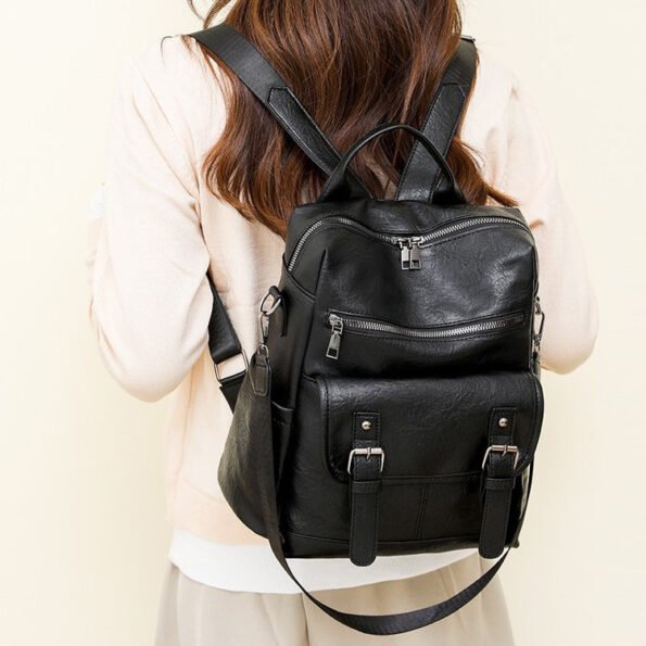 Mochila Impermeable de Estilo Preppy Inglés con Asas Suaves y Correa Ergonómica - Imagen 2
